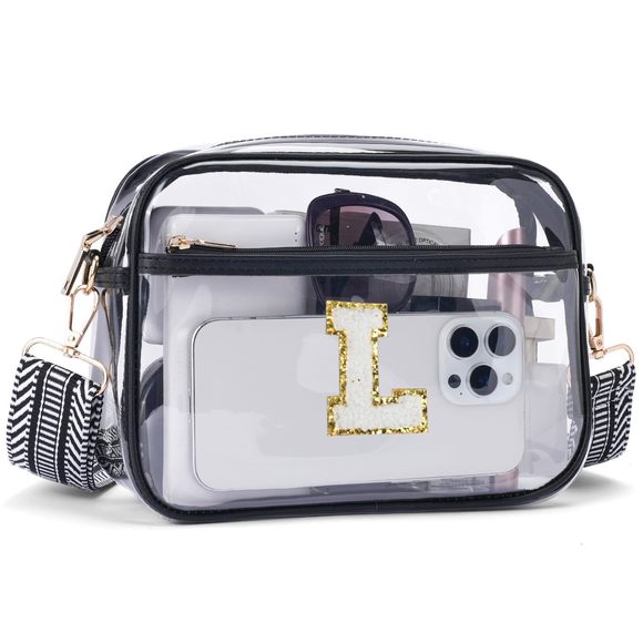 Clear Crossbody Bags Trendy, Stadium Aroved Clear Purses Cross :[ - Picture 1 of 6